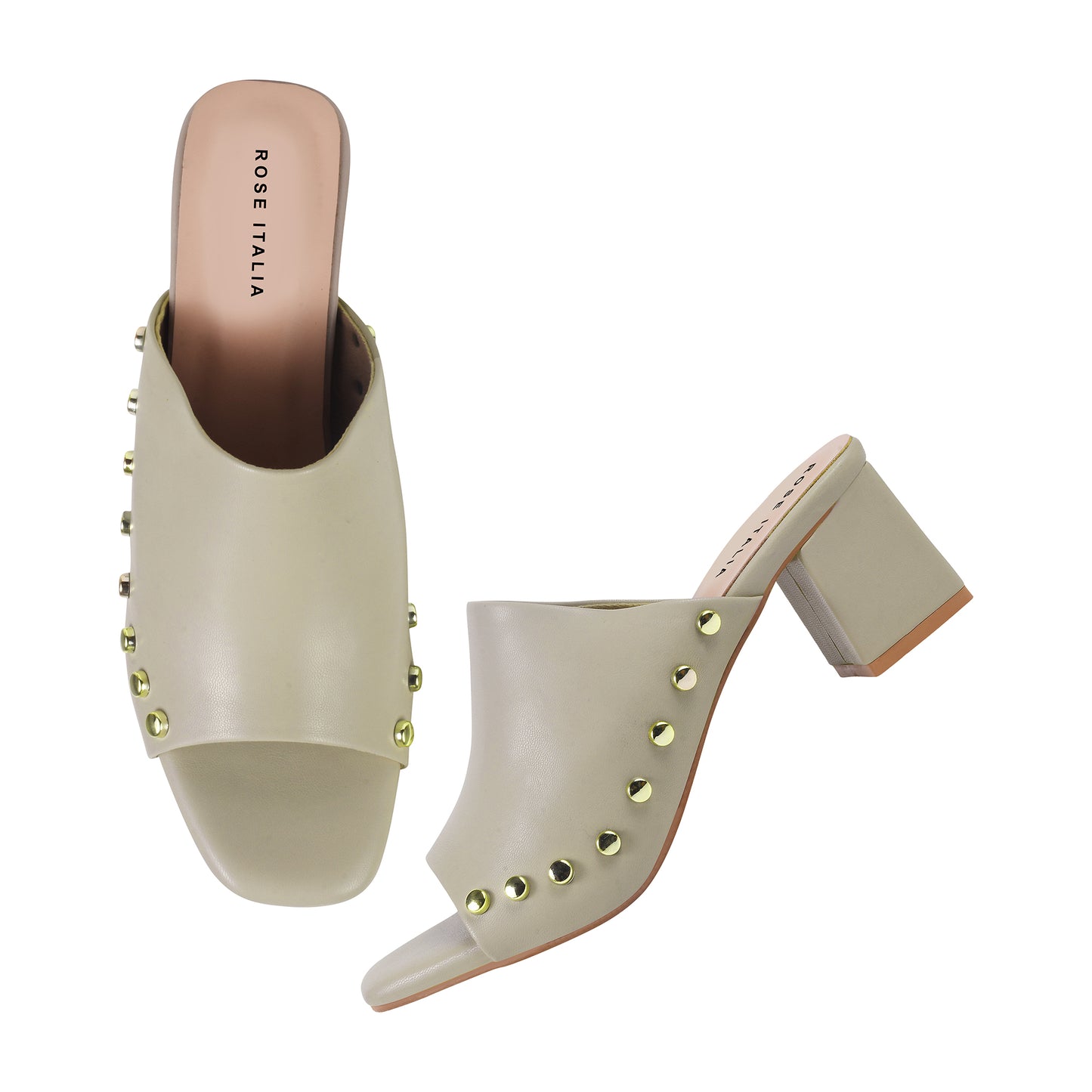 Studded Elegance Mules
