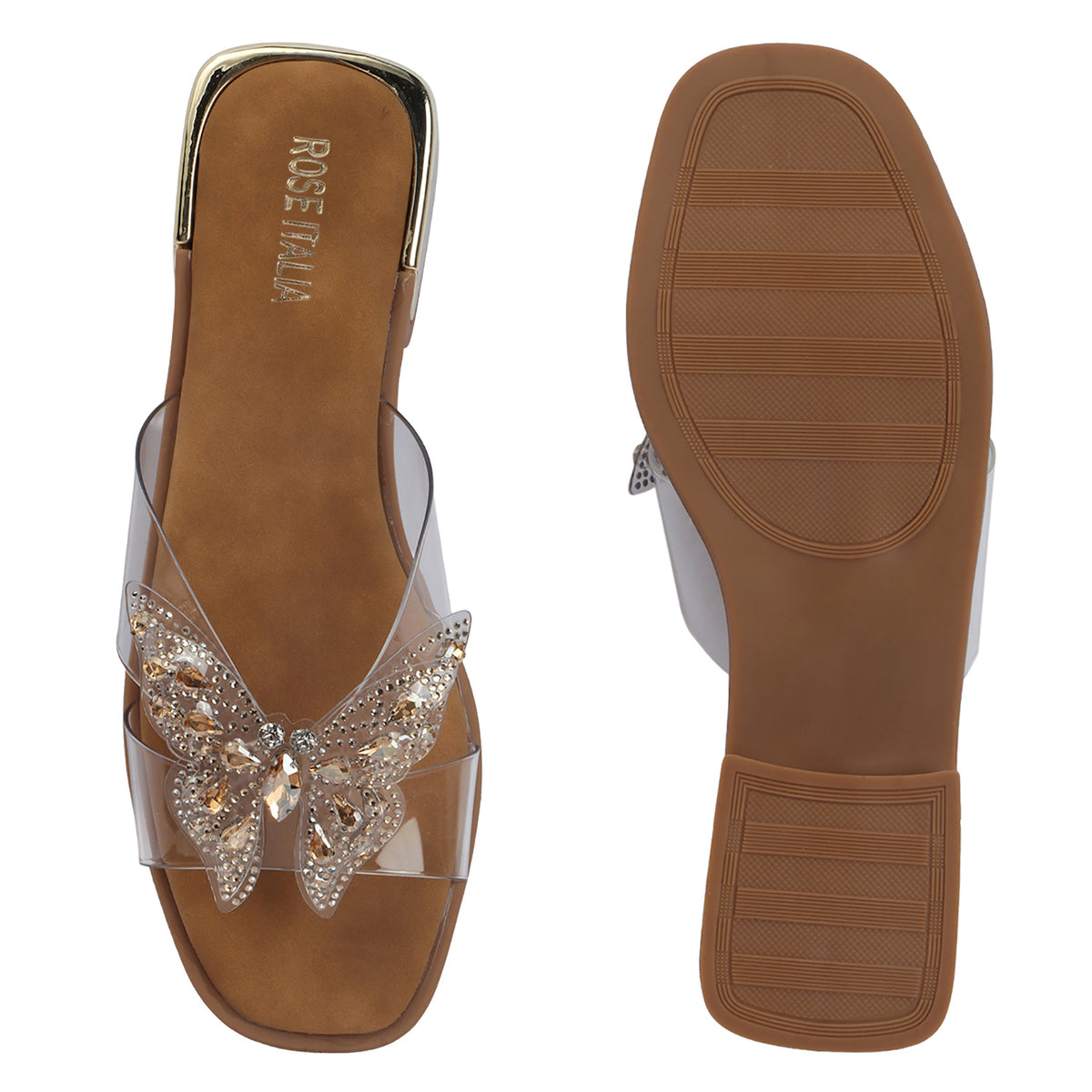 Butterfly Inspired Slip-on Flat Sandals