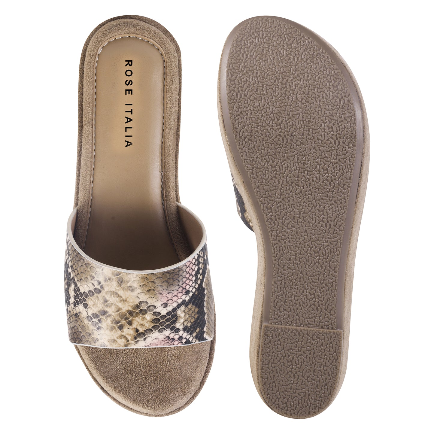 Python Chic Wedges