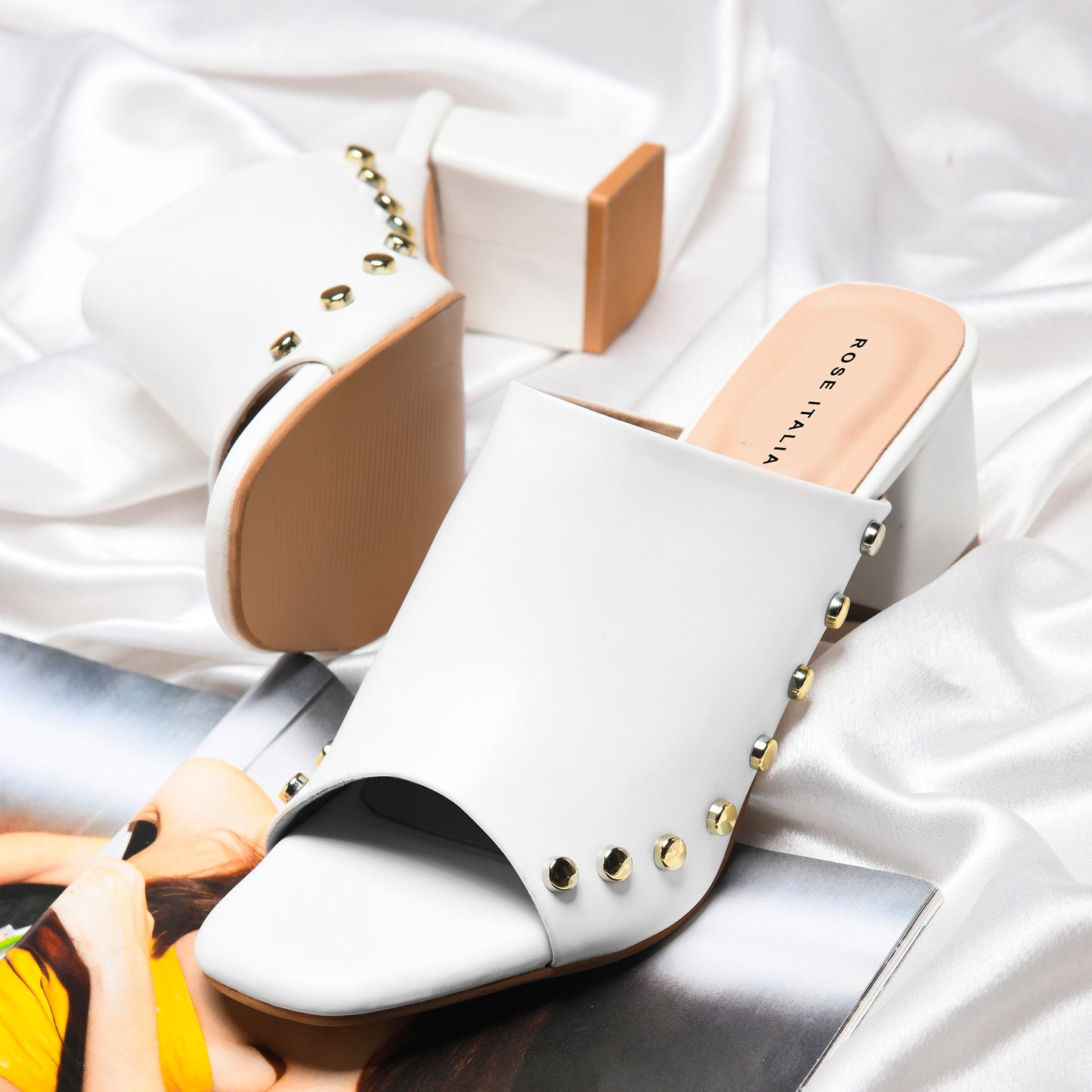 Studded Elegance Mules