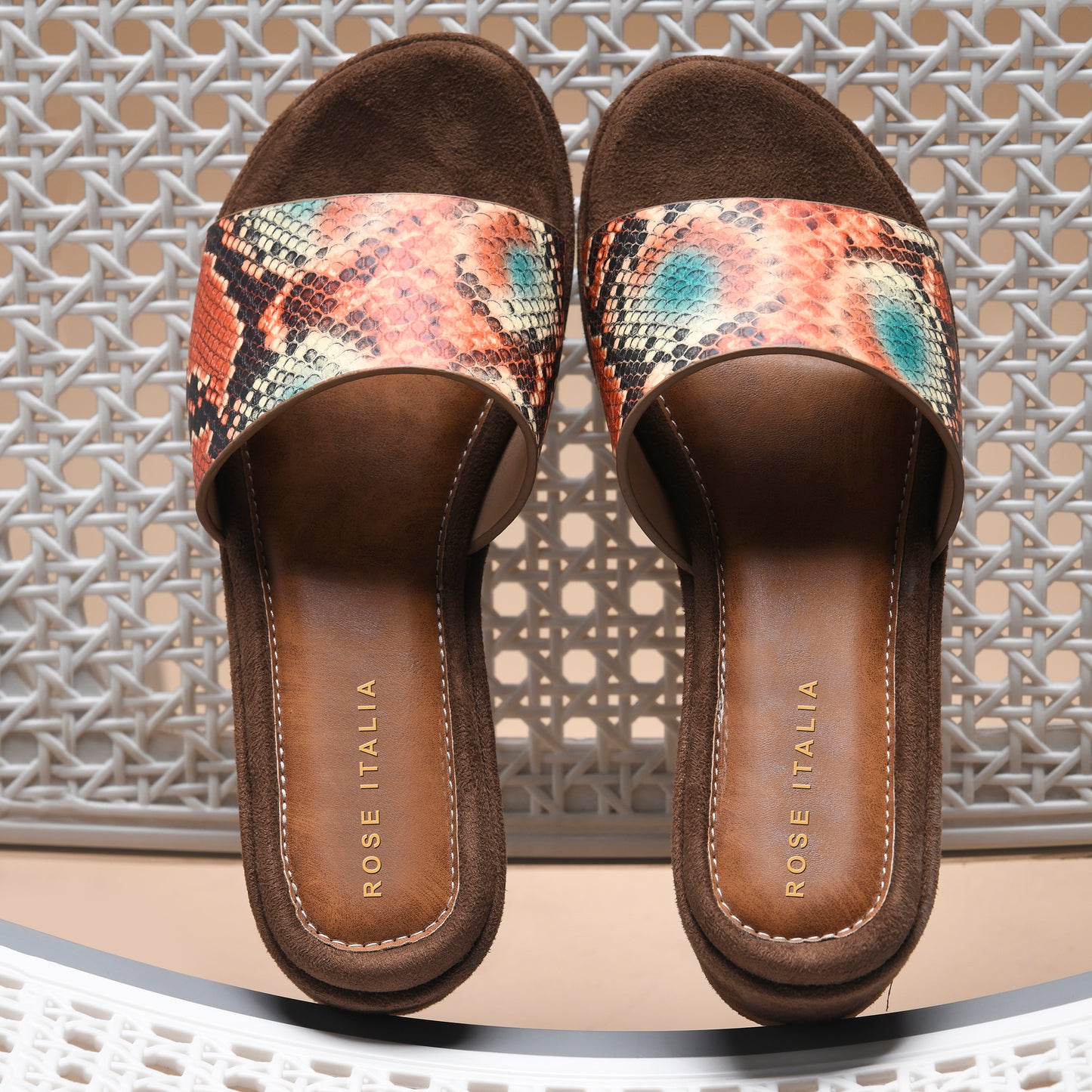 Python Chic Wedges