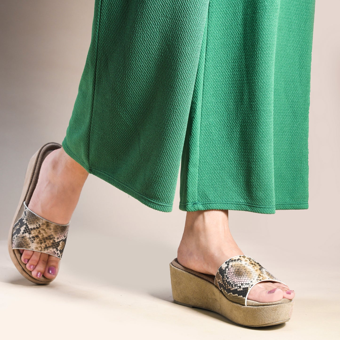 Python Chic Wedges