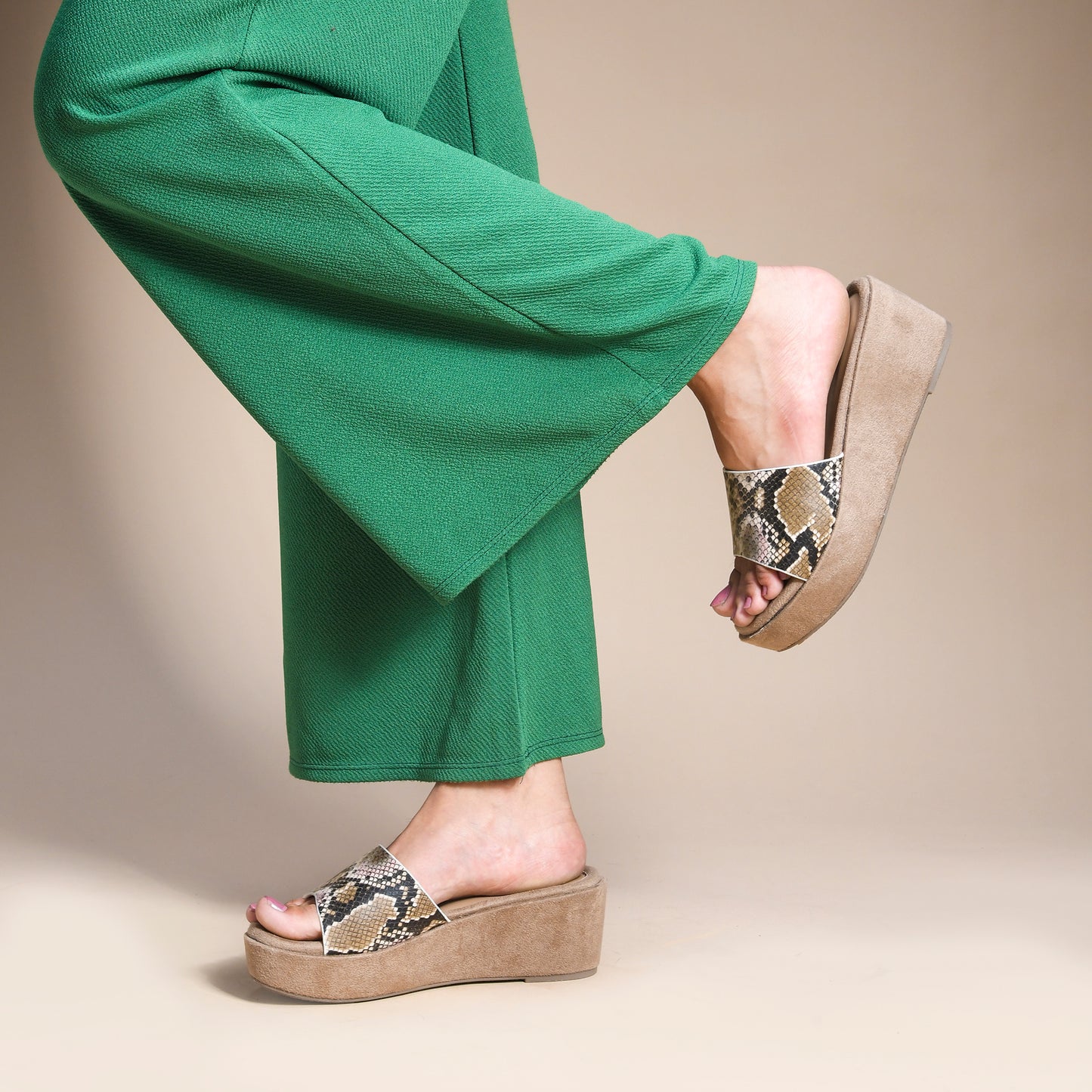 Python Chic Wedges