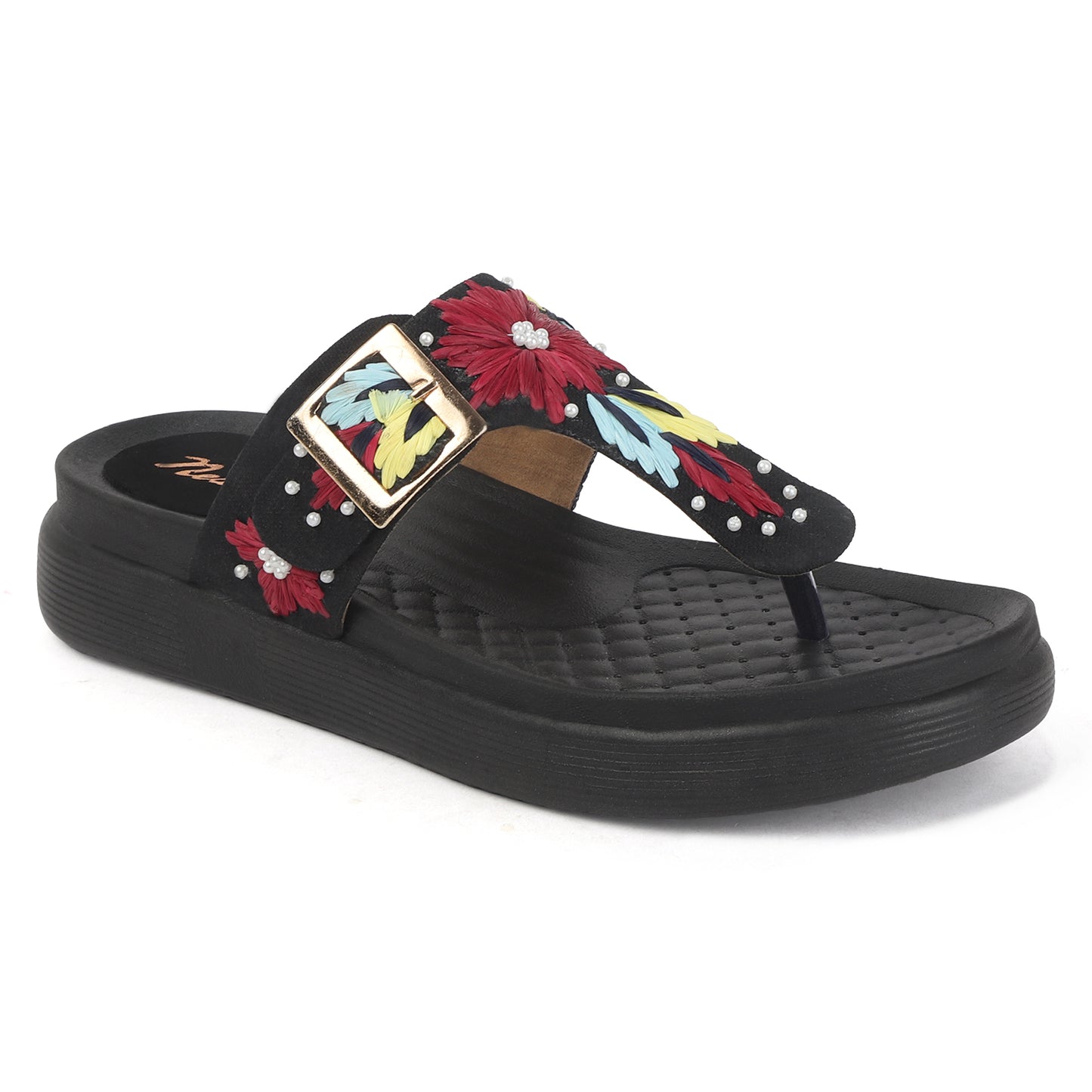 Flora Buckle Slides