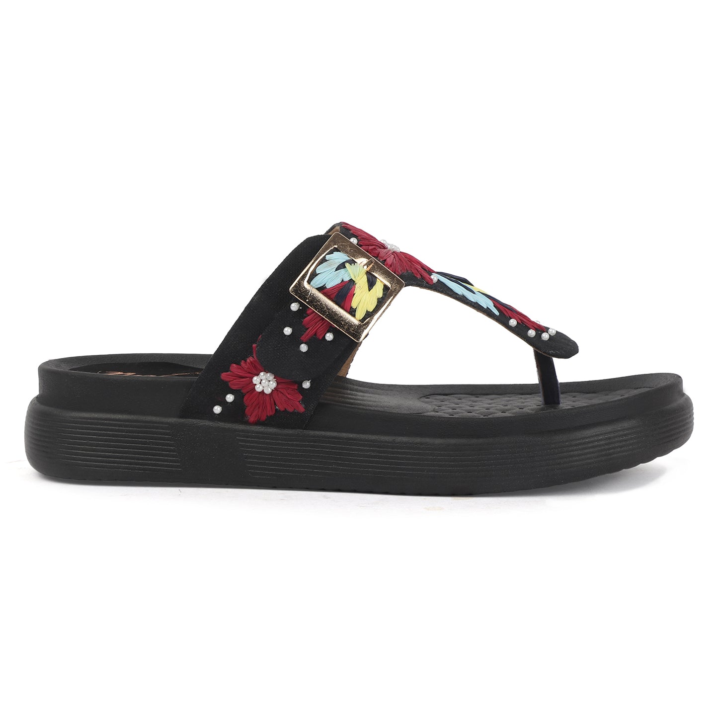 Flora Buckle Slides