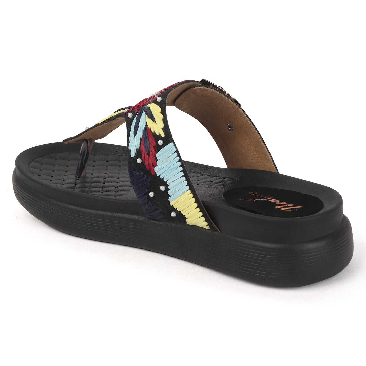 Flora Buckle Slides