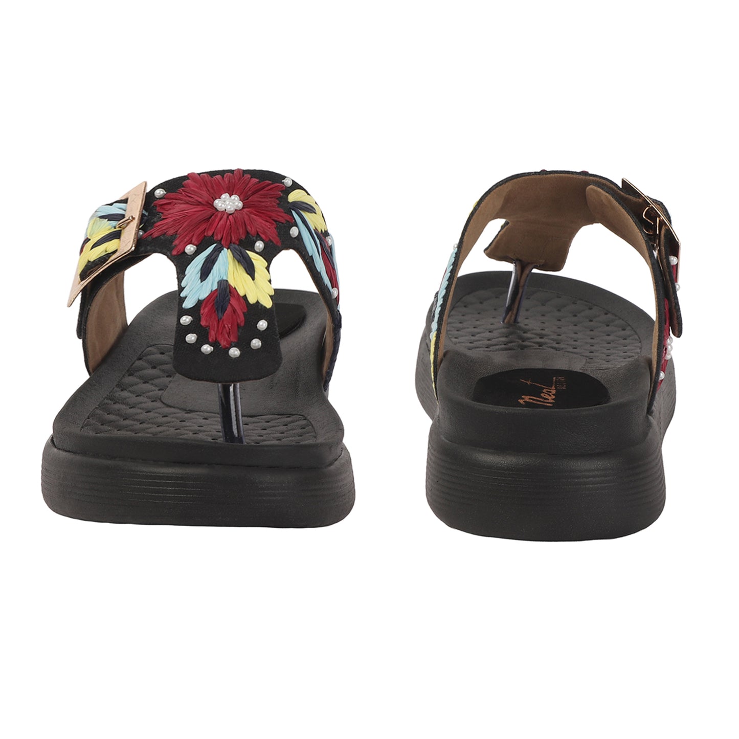 Flora Buckle Slides