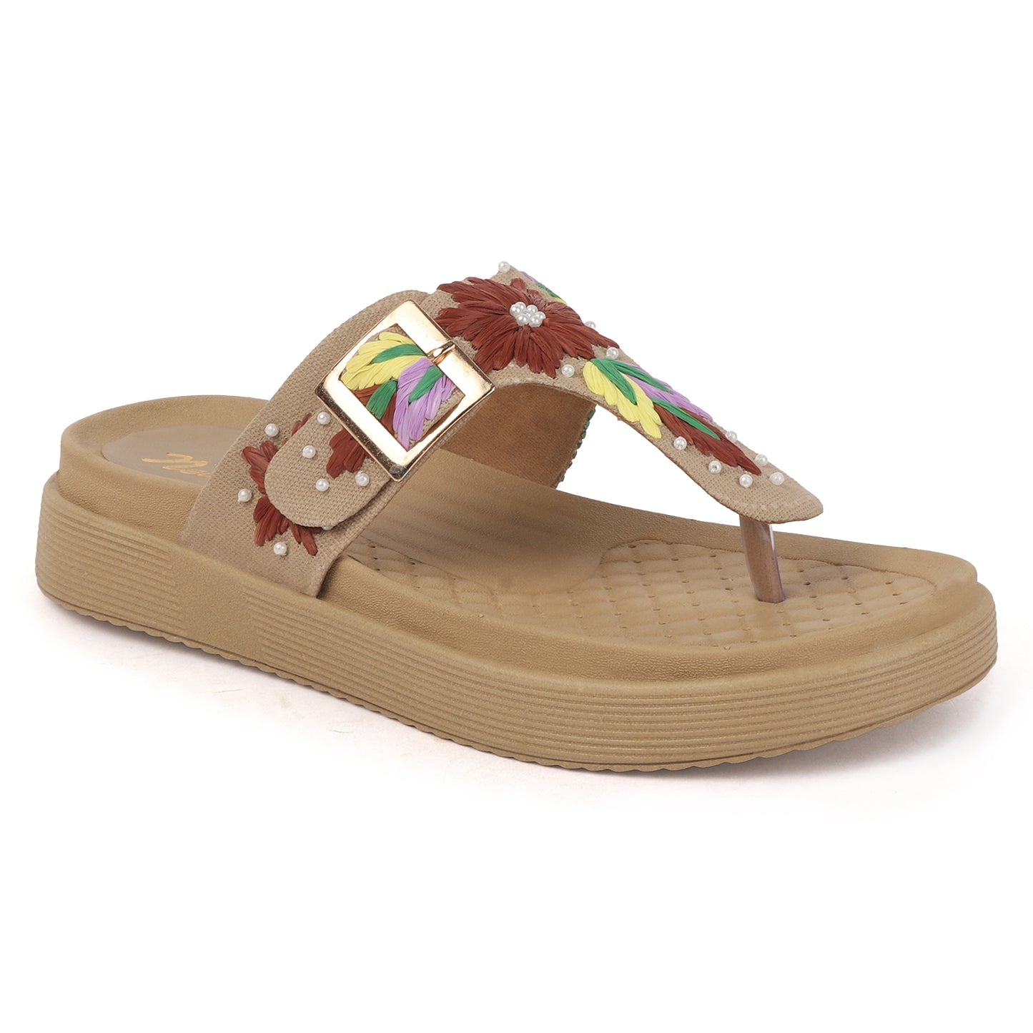 Flora Buckle Slides