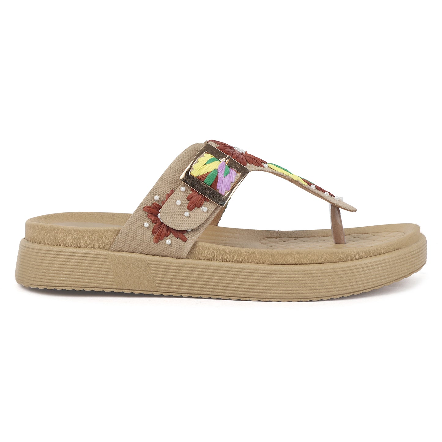 Flora Buckle Slides
