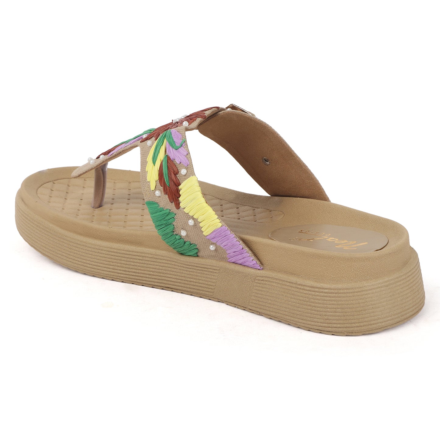Flora Buckle Slides