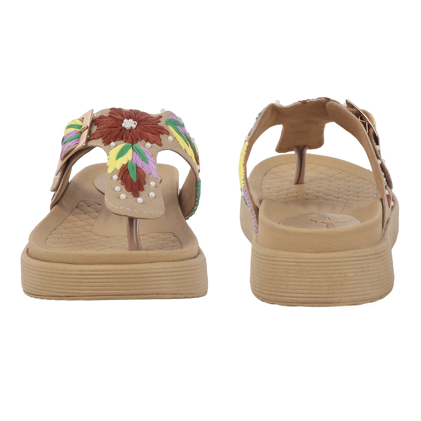 Flora Buckle Slides