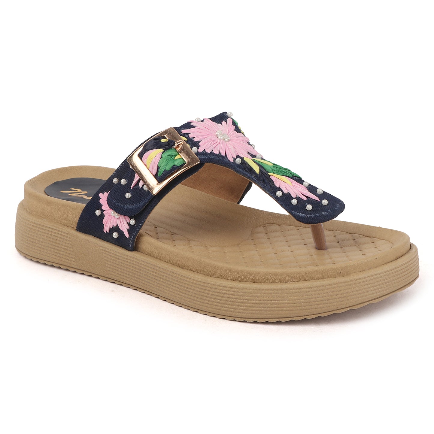 Flora Buckle Slides