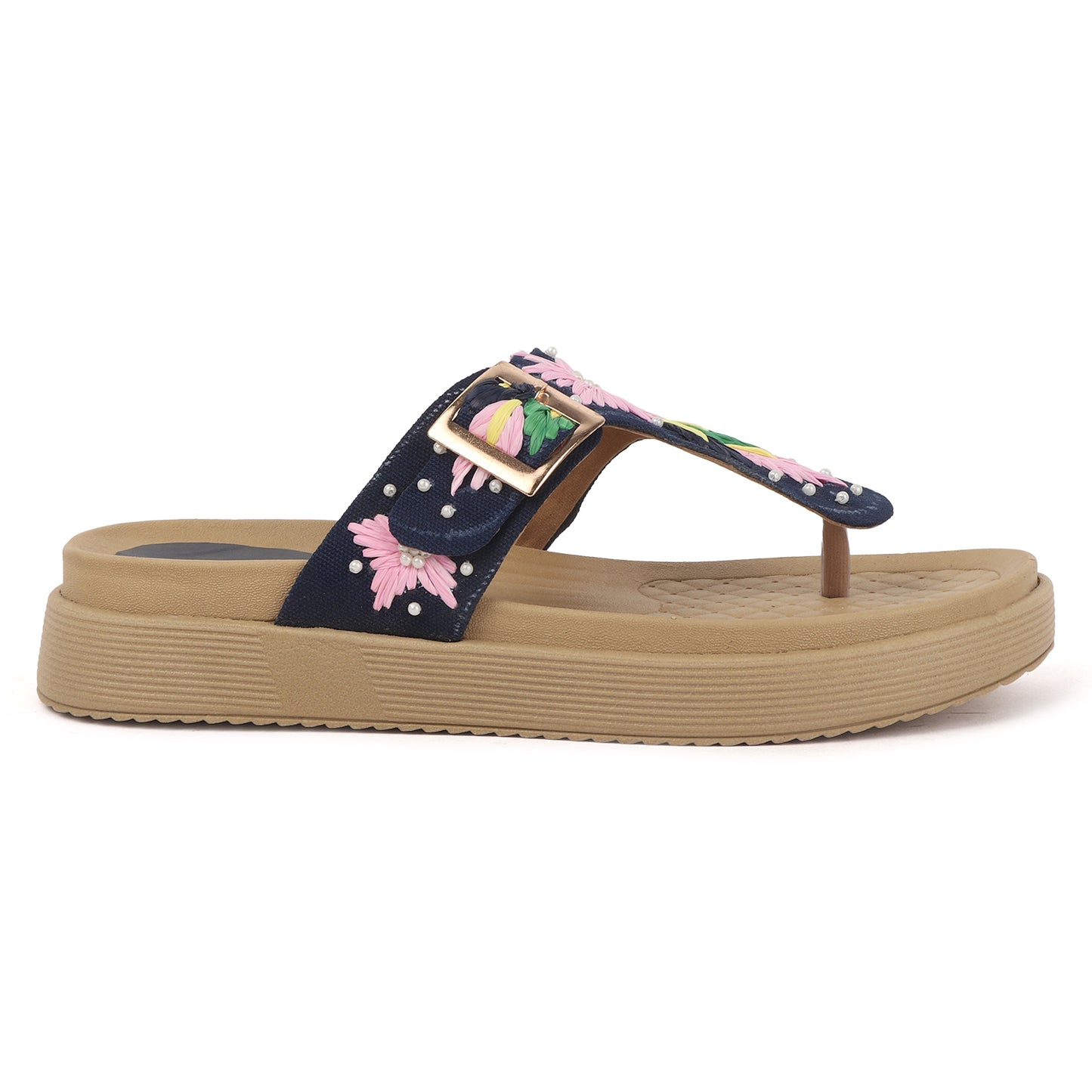Flora Buckle Slides