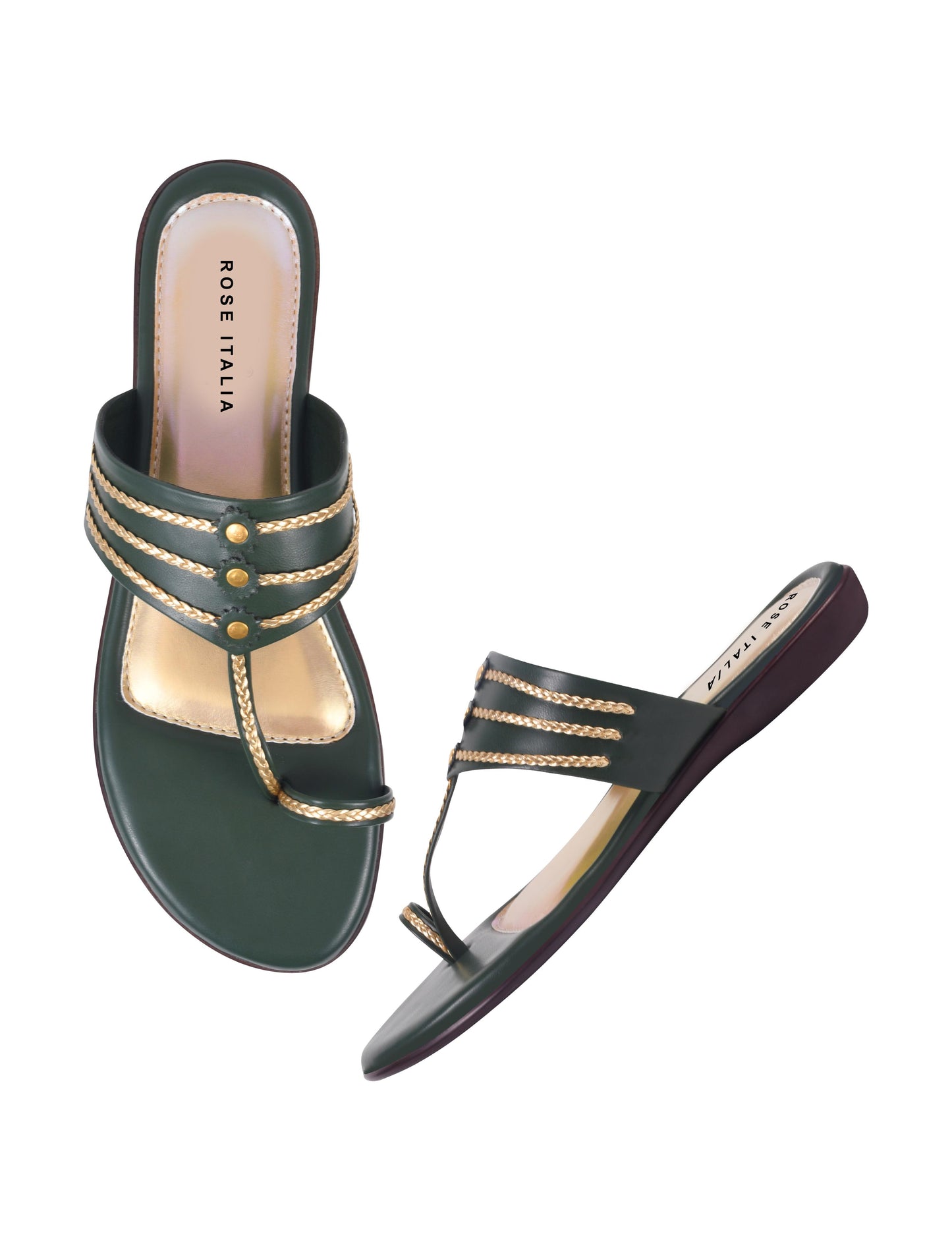 Emerald Charm Kolhapuri