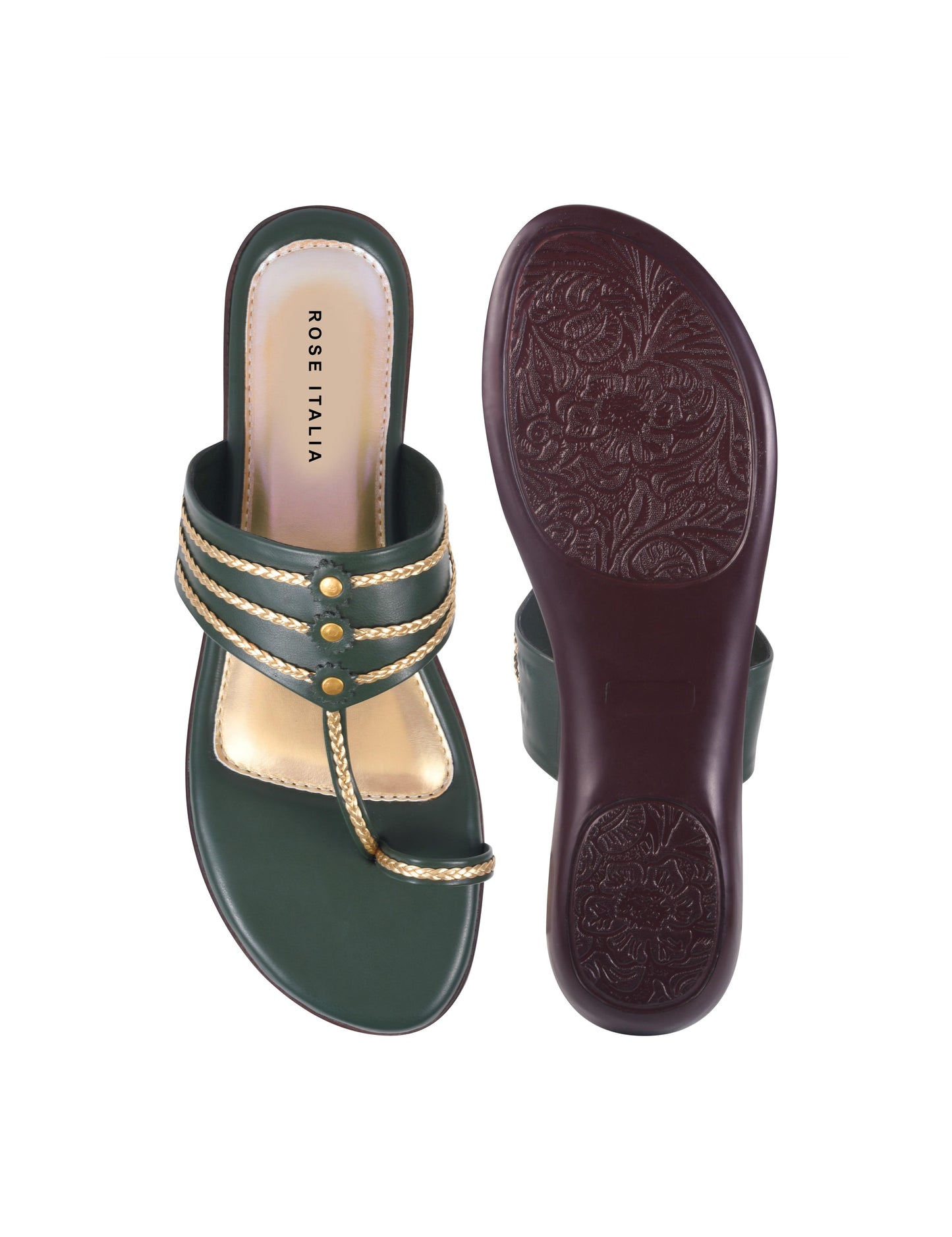 Emerald Charm Kolhapuri