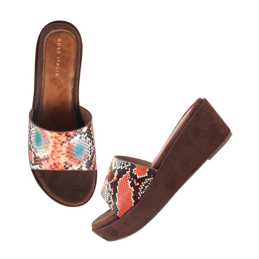 Python Chic Wedges