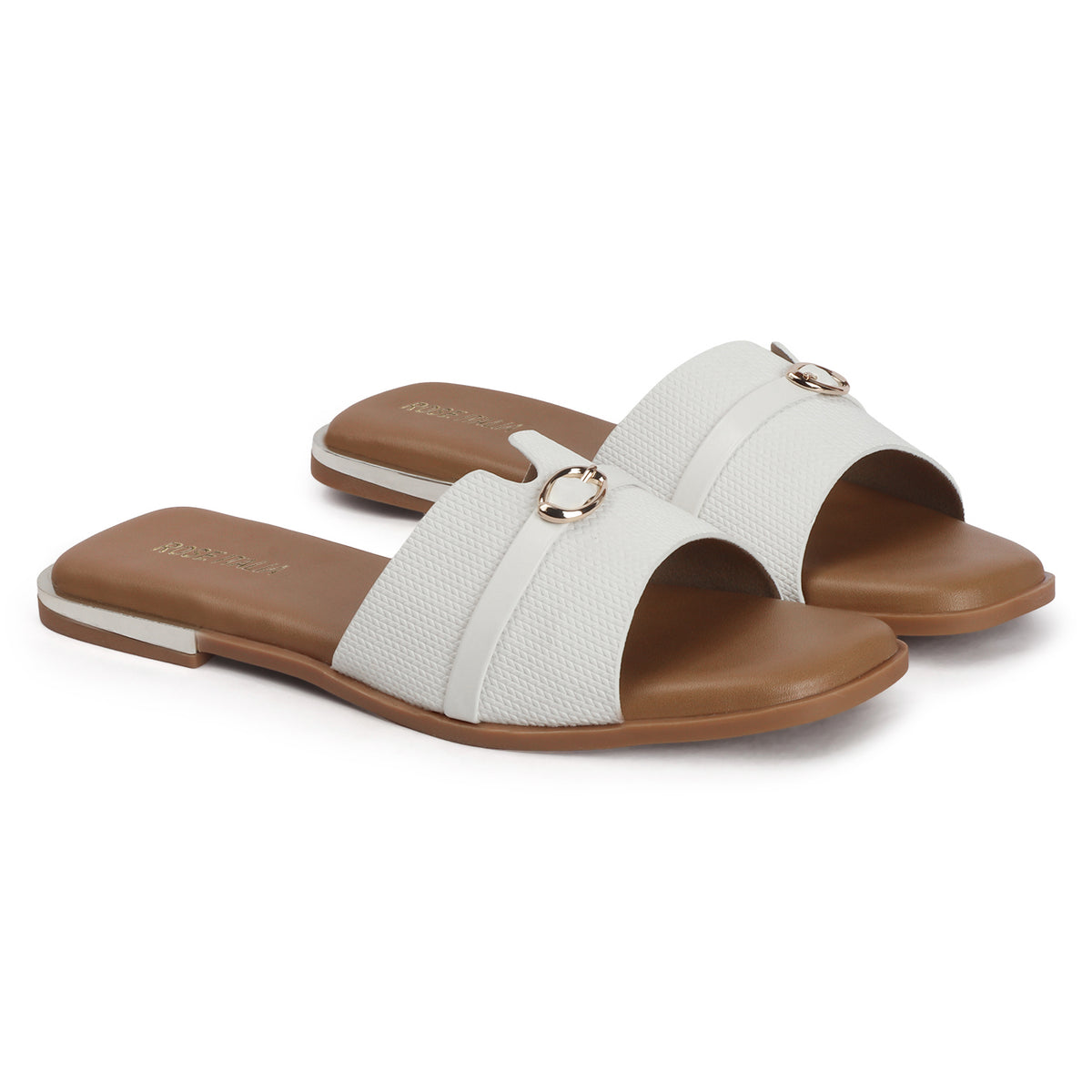 Open-Toe Slip-on Flat Sandals