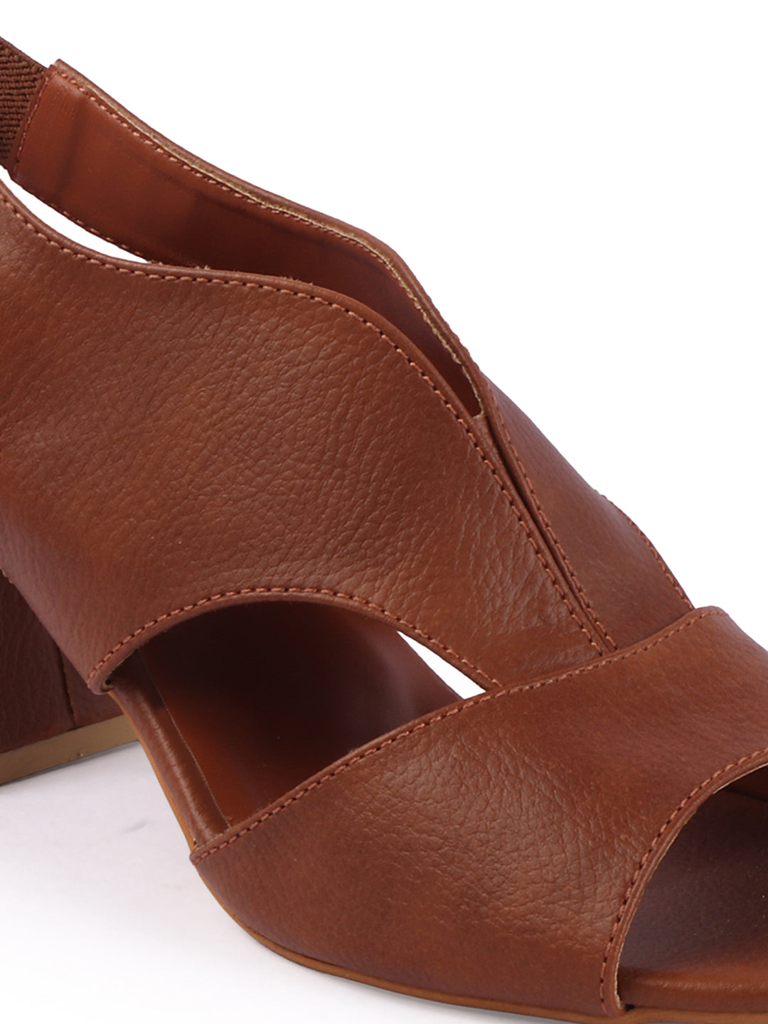 Rose Italia Crossover Strap Block Heel Slingbacks