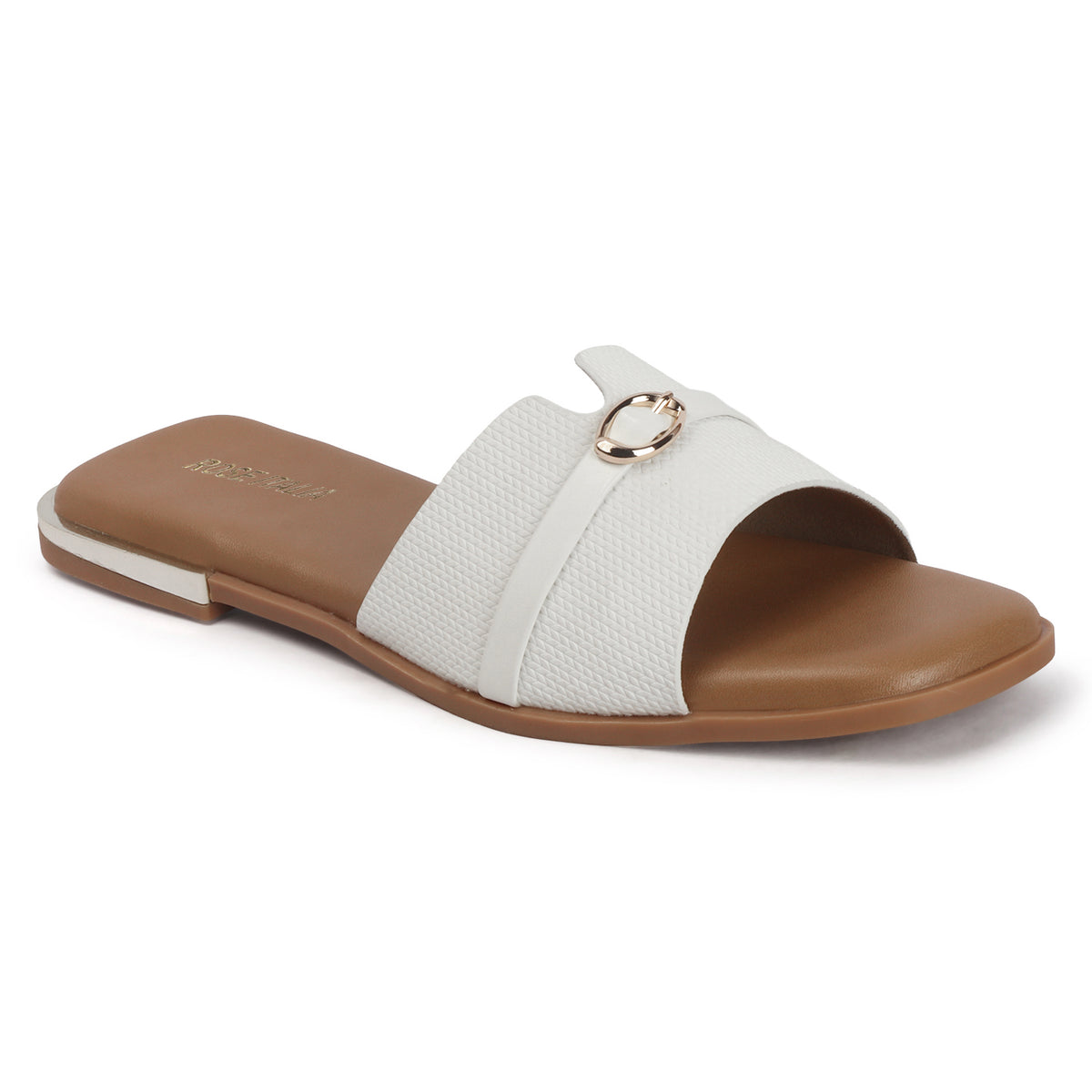 Open-Toe Slip-on Flat Sandals