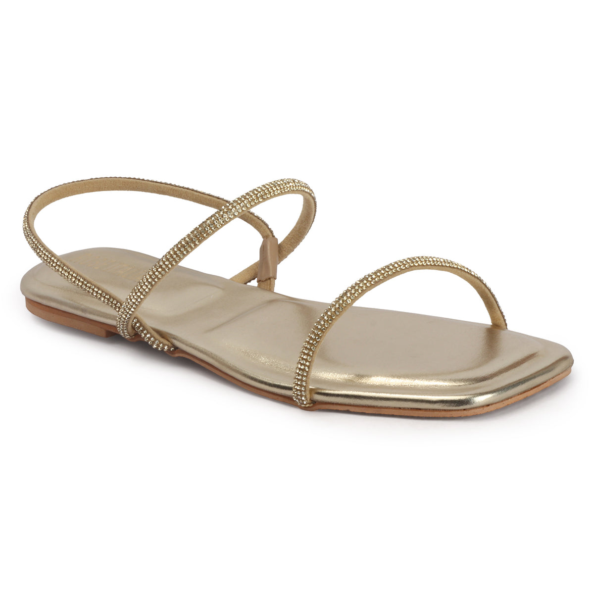 Rose Italia chic gold-toned Flat Sandals