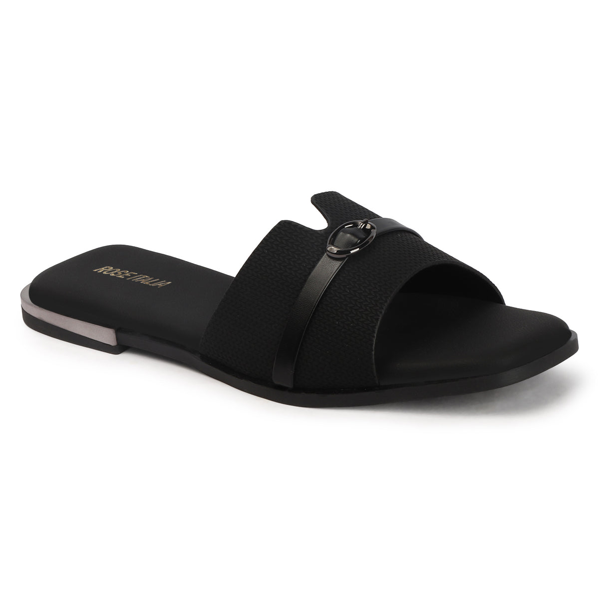 Open-Toe Slip-on Flat Sandals