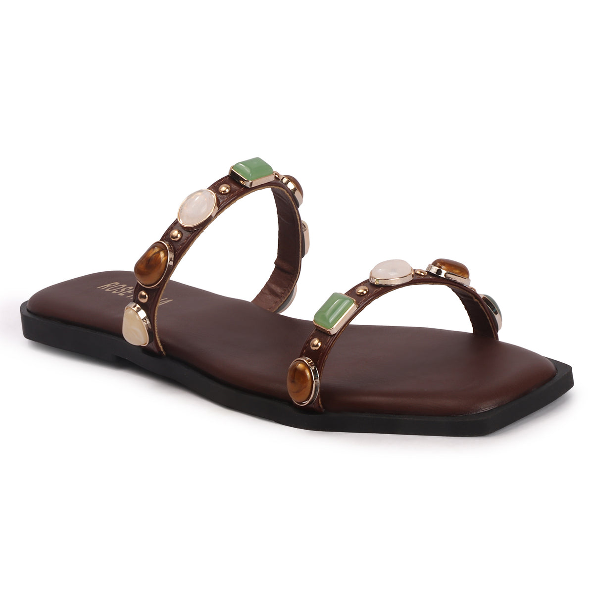 Rose Italia Slip-on Flat Sandals