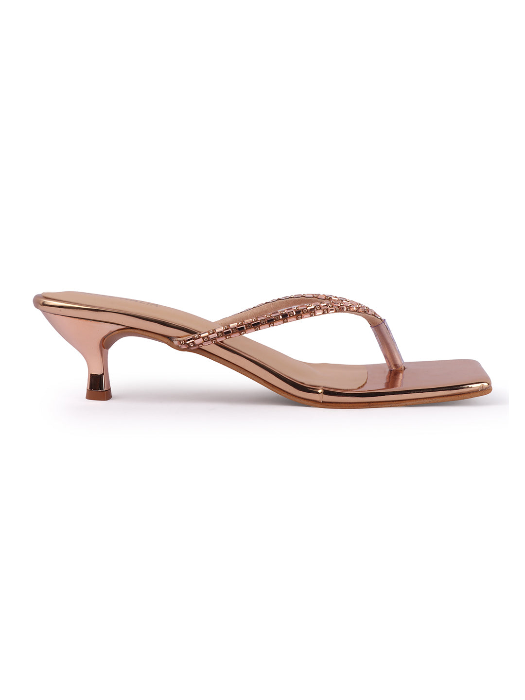 Rose Italia Toe-Ring Heeled Sandals