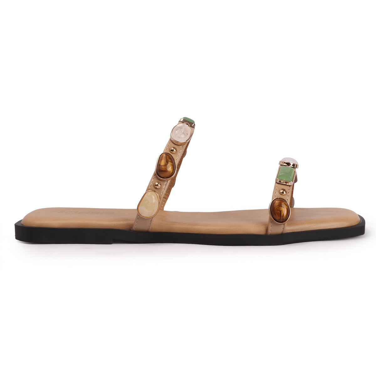 Rose Italia Slip-on Flat Sandals