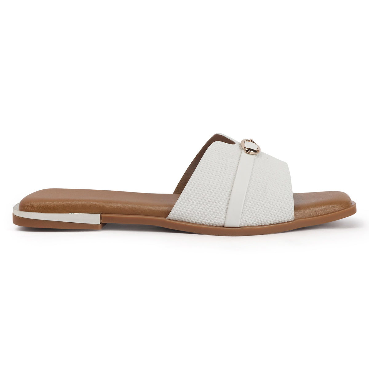 Open-Toe Slip-on Flat Sandals