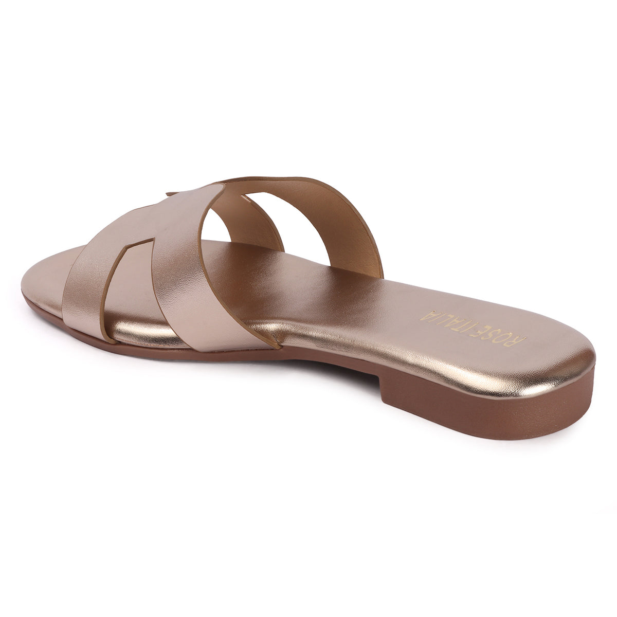 Rose Italia Slip-on Flat Sandals