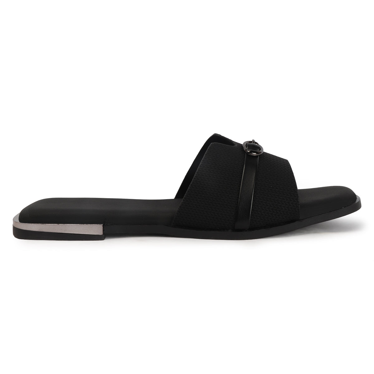 Open-Toe Slip-on Flat Sandals