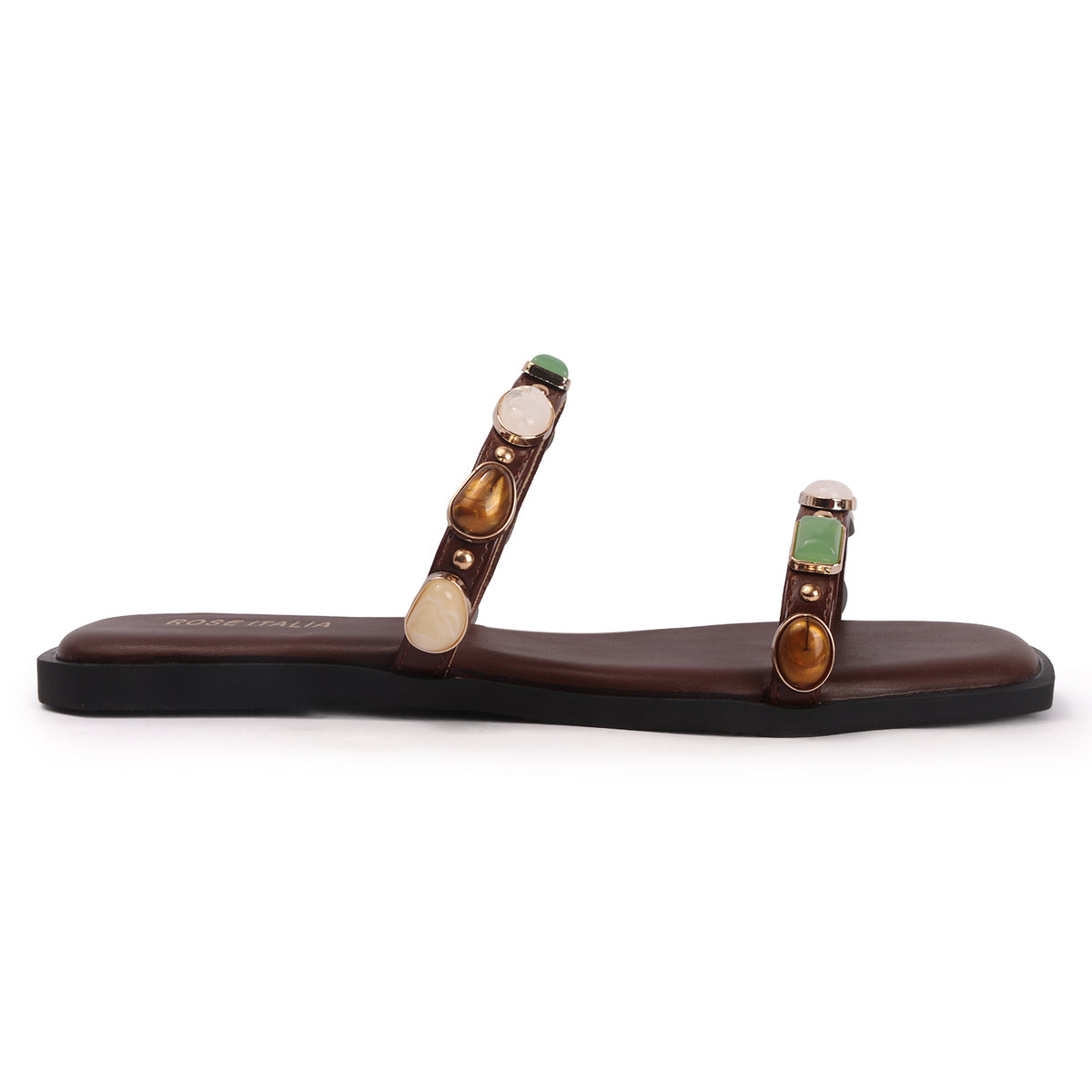 Rose Italia Slip-on Flat Sandals