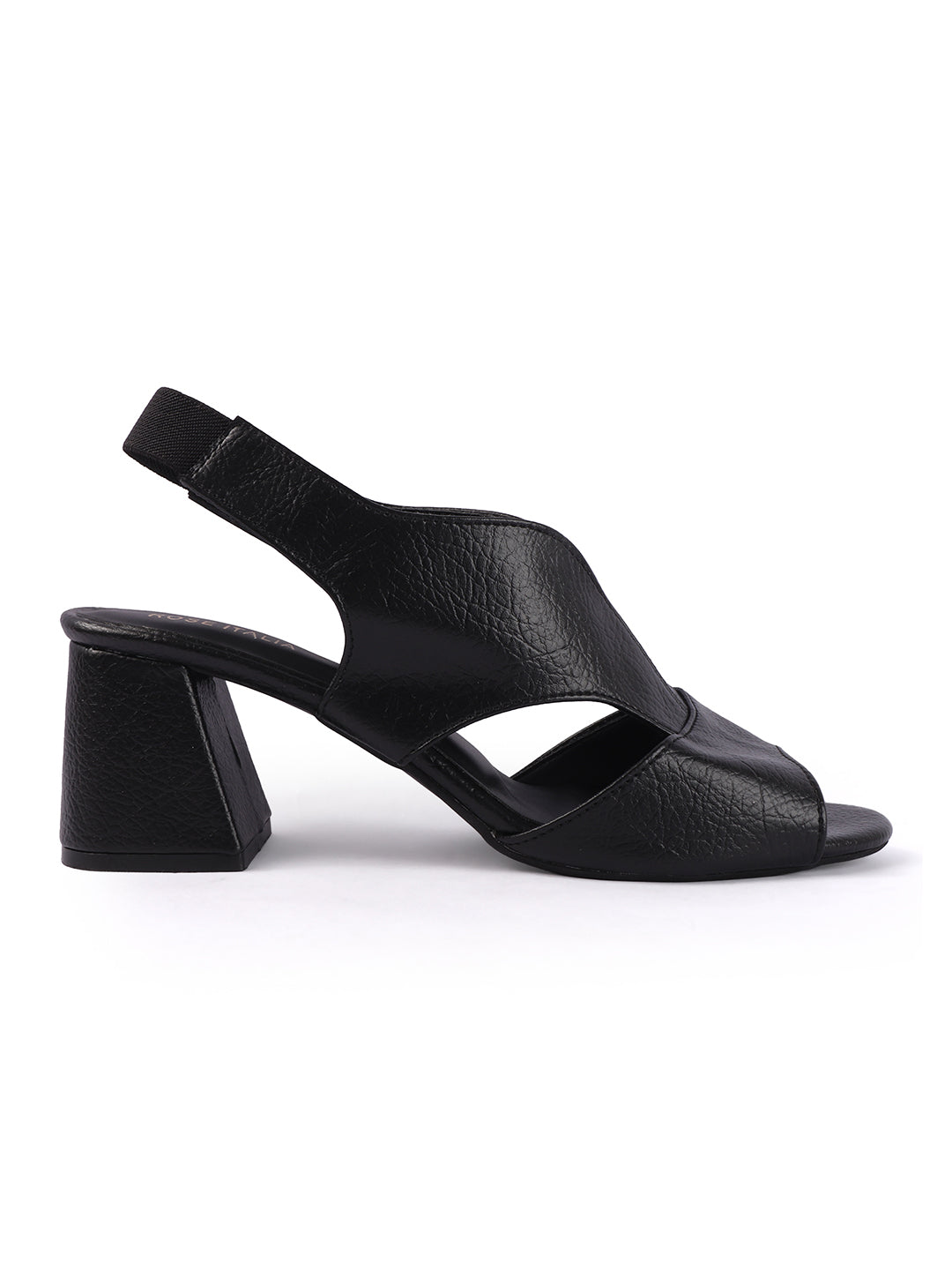 Rose Italia Crossover Strap Block Heel Slingbacks