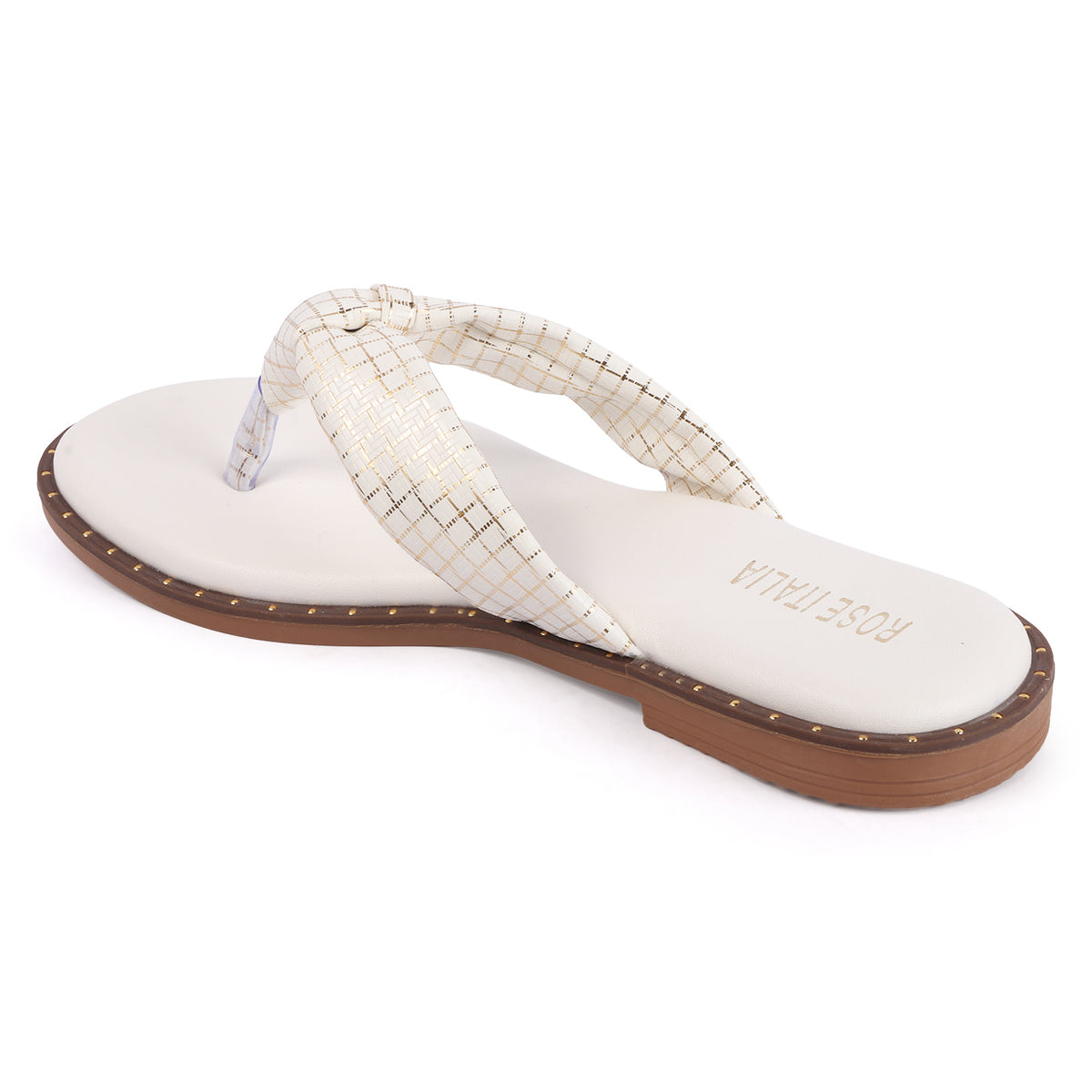 Rose Italia Knotted toe-ring Slip-on Flat Sandals