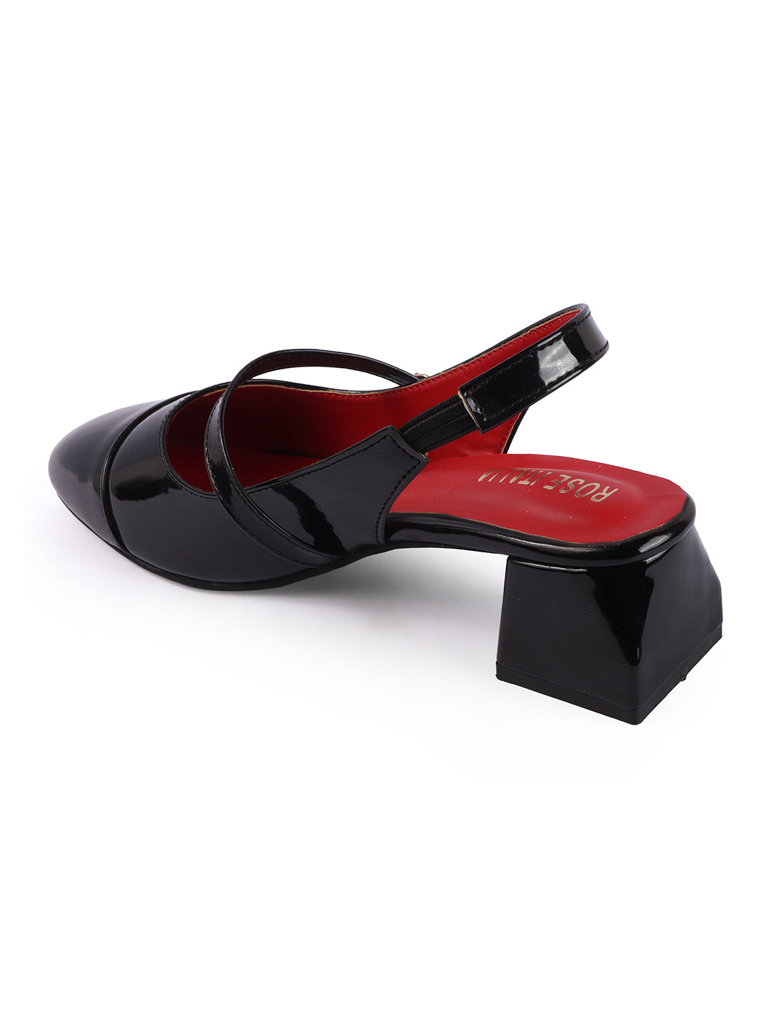 Rose Italia Patent Mary Jane Slingback Heels