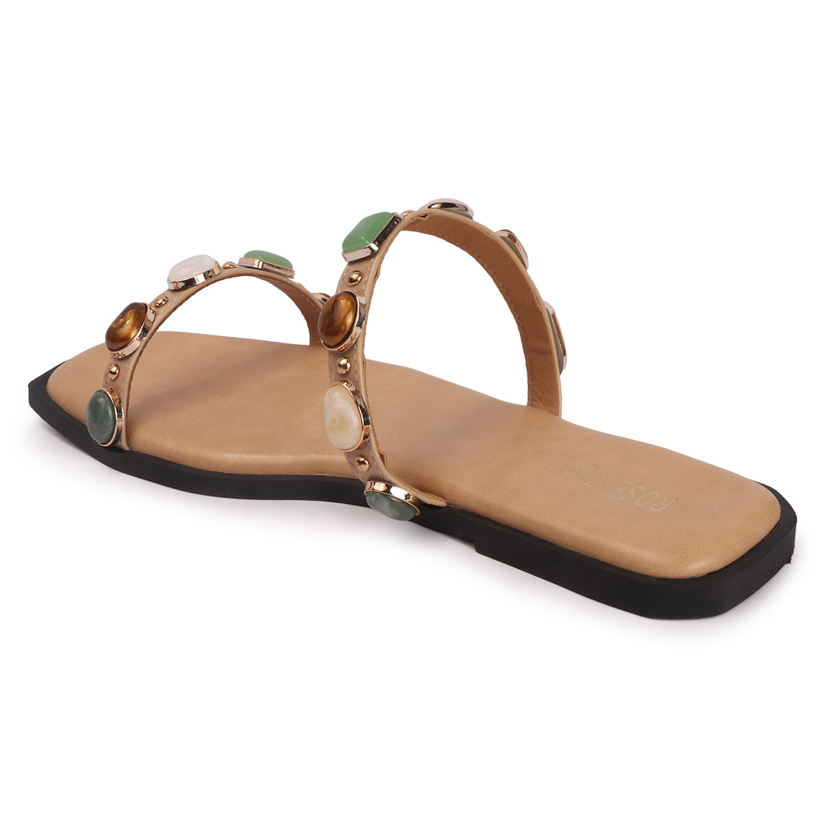 Rose Italia Slip-on Flat Sandals