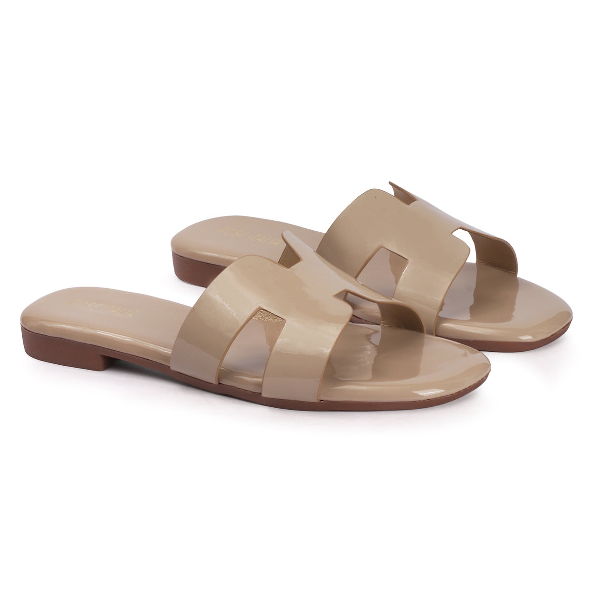 Rose Italia Slip-on Flat Sandals