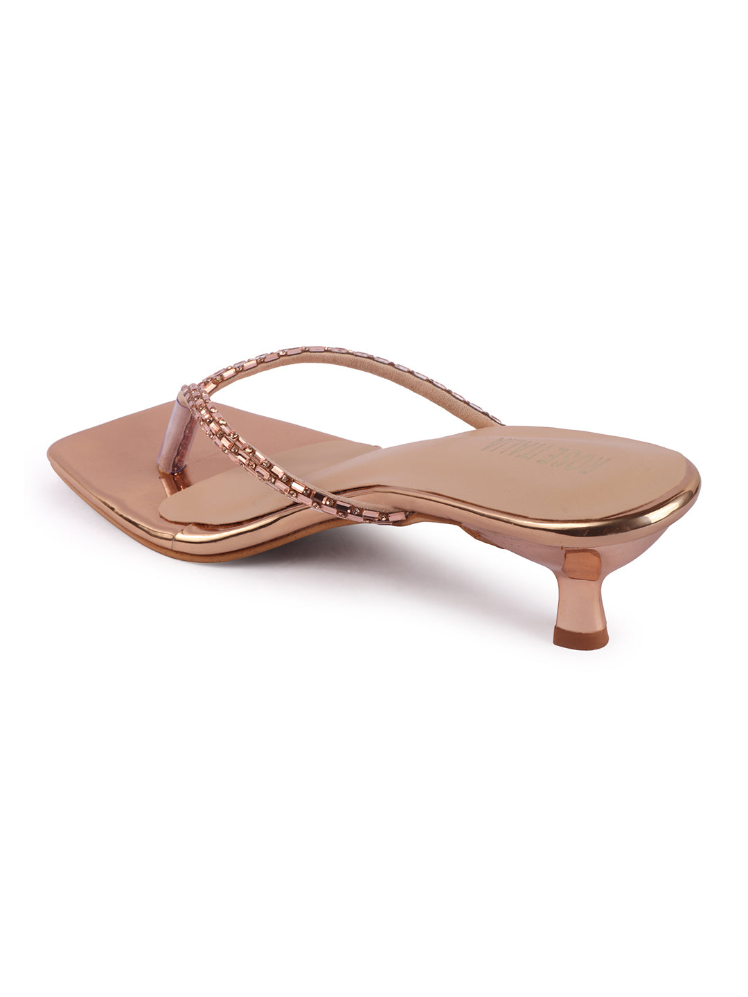 Rose Italia Toe-Ring Heeled Sandals