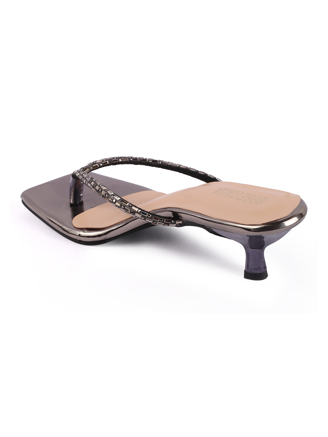 Rose Italia Toe-Ring Heeled Sandals