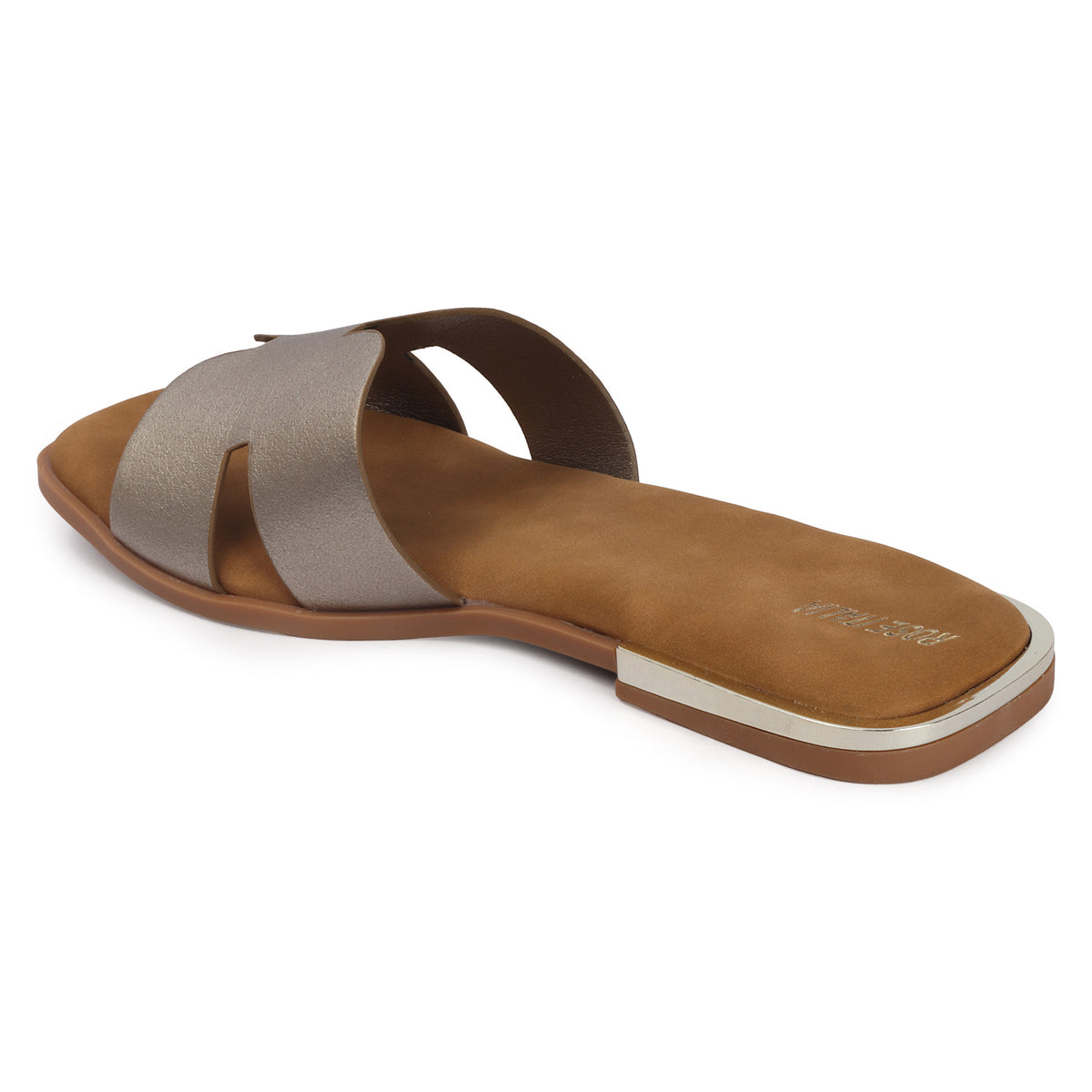 H-cut Slip-on Flat Sandals