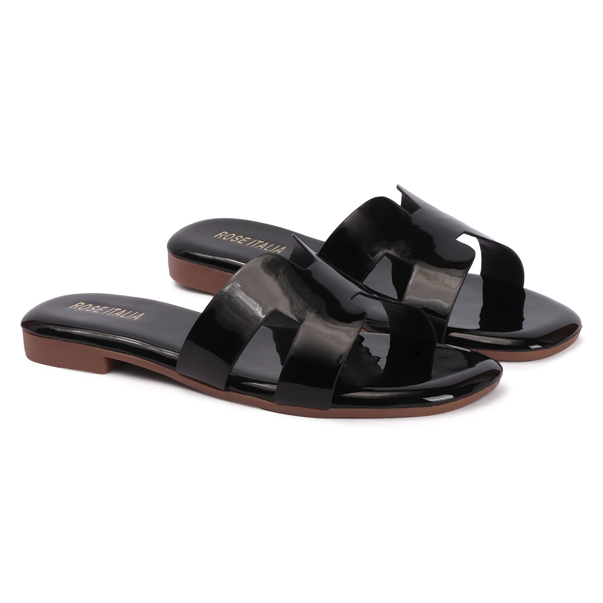 Rose Italia Slip-on Flat Sandals