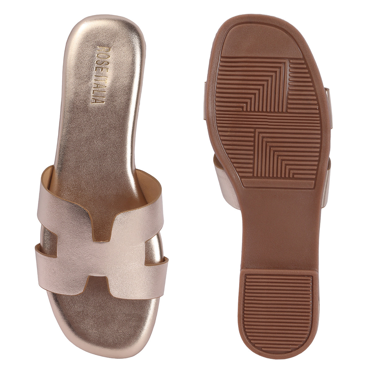 Rose Italia Slip-on Flat Sandals