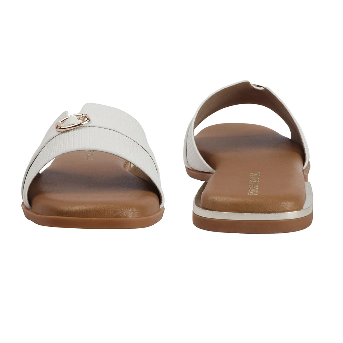 Open-Toe Slip-on Flat Sandals