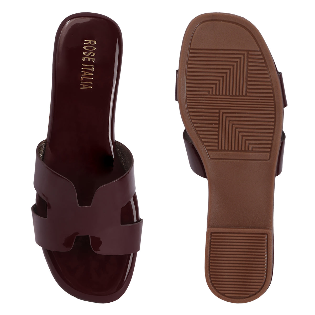Rose Italia Slip-on Flat Sandals