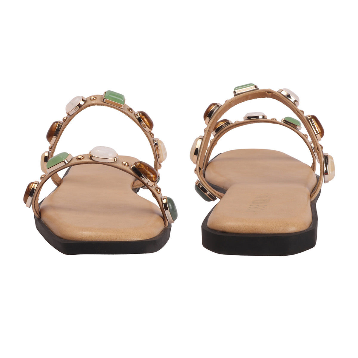 Rose Italia Slip-on Flat Sandals