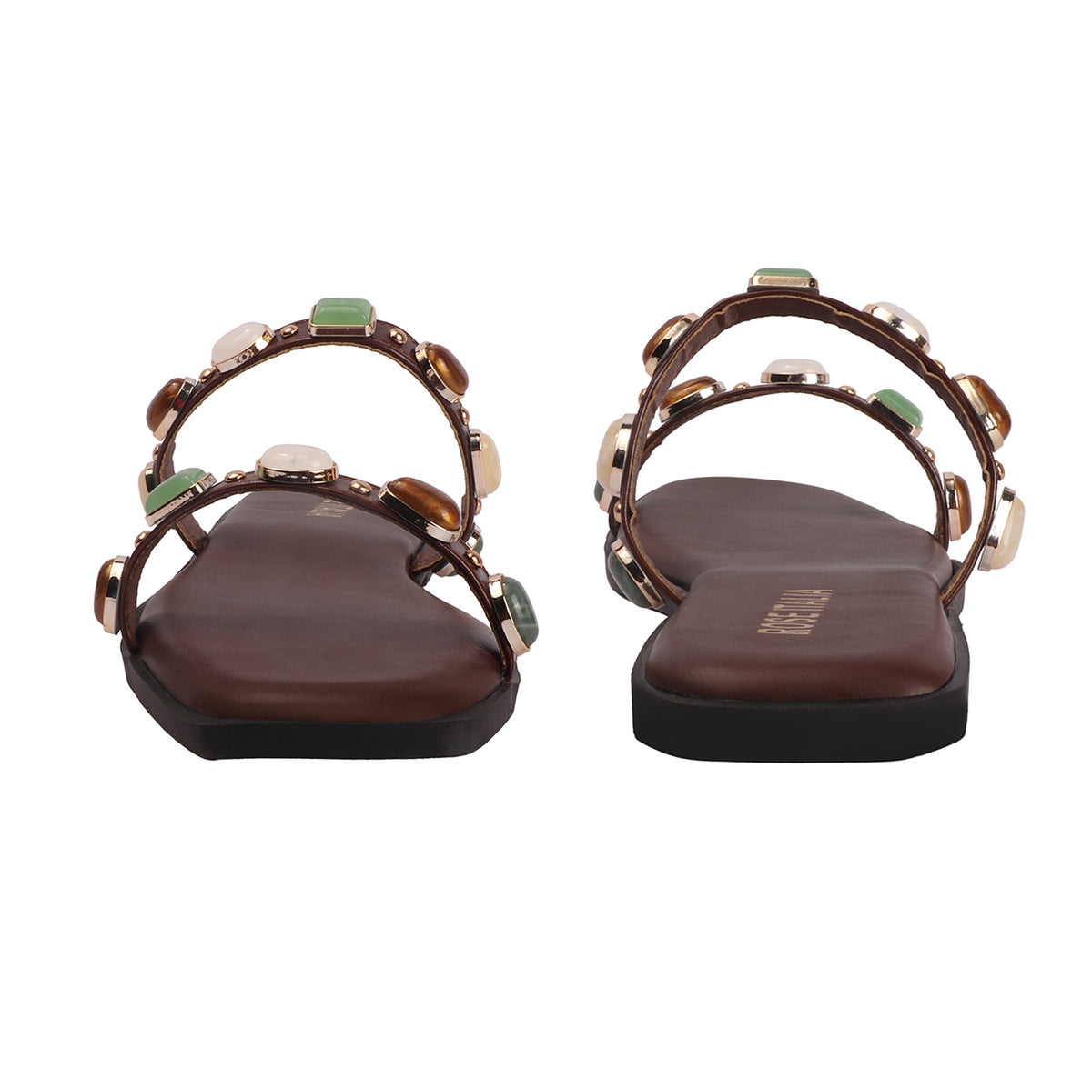 Rose Italia Slip-on Flat Sandals