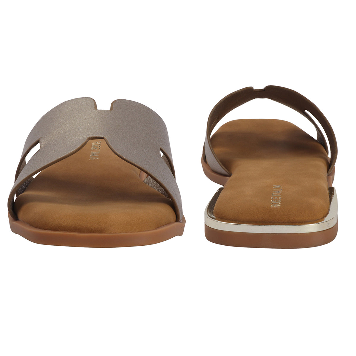 H-cut Slip-on Flat Sandals