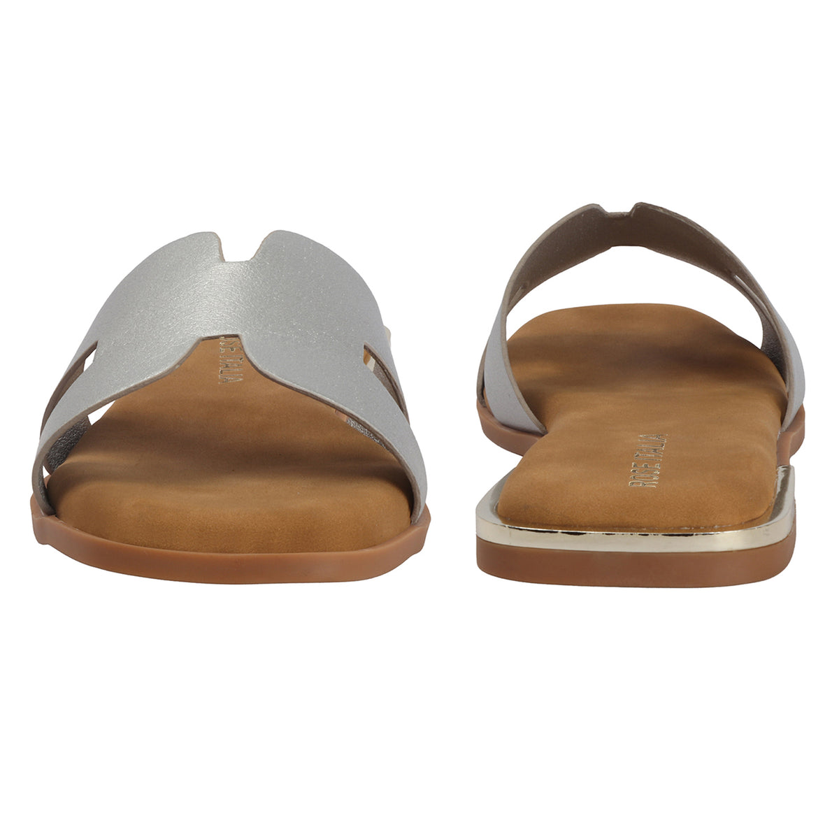 H-cut Slip-on Flat Sandals