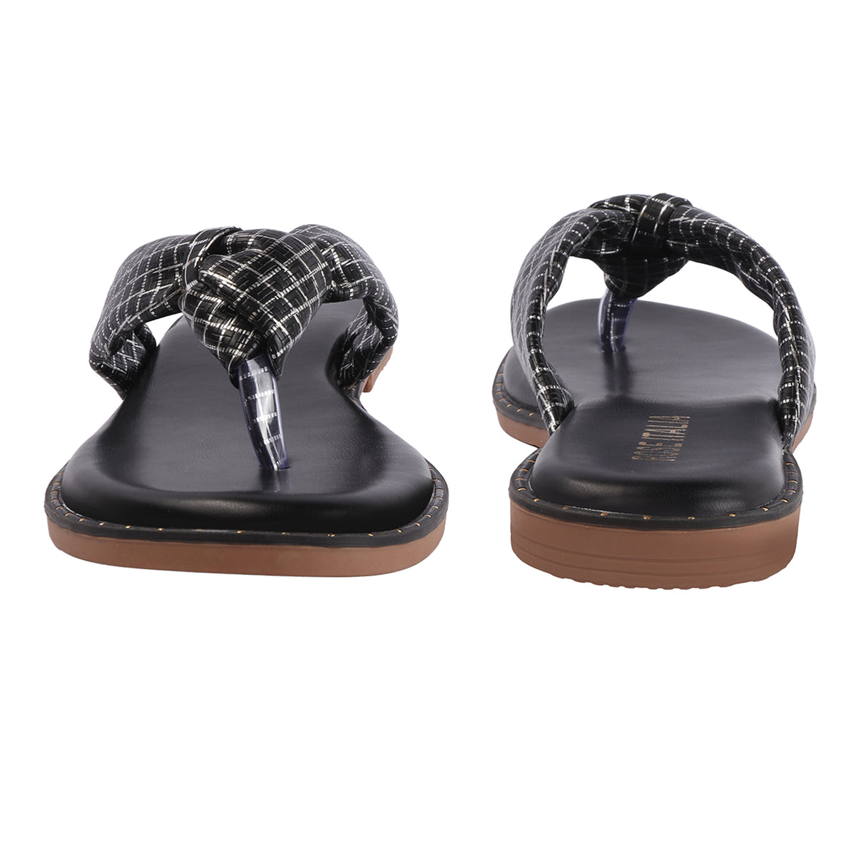 Rose Italia Knotted toe-ring Slip-on Flat Sandals