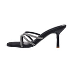 Midnight Glam Crystal Slip-ons